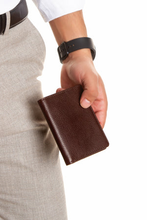 Niki Leather York Hakiki Deri Dik Cüzdan