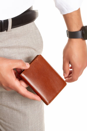 Niki Leather York Hakiki Deri Dik Cüzdan