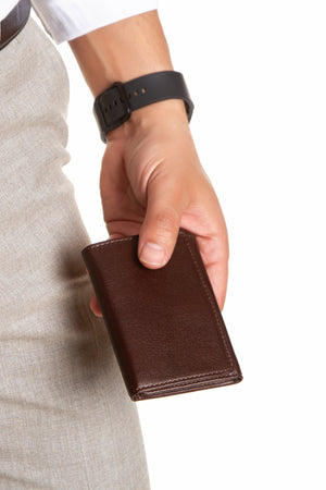 Niki Leather Gomez Vintage Deri Mıknatıs Kapaklı Unisex Kartlık Cüzdan