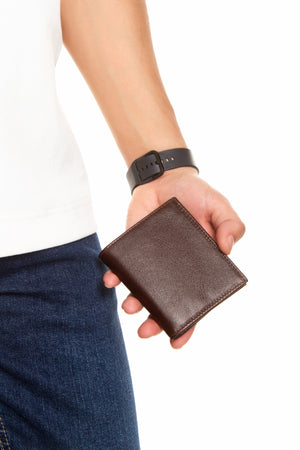 Niki Leather Celtic Hakiki Deri Dik Cüzdan