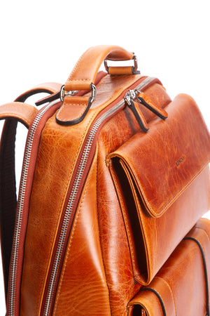 Milano 9522  Hakiki Deri Seyahat Sırt Çantası