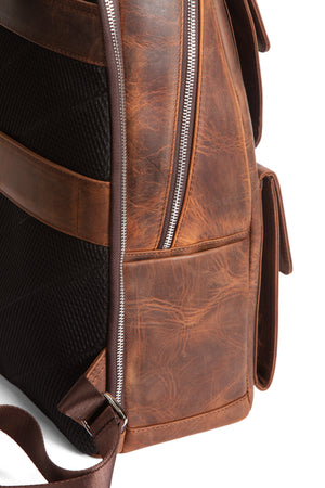 Milano 9522  Hakiki Deri Seyahat Sırt Çantası