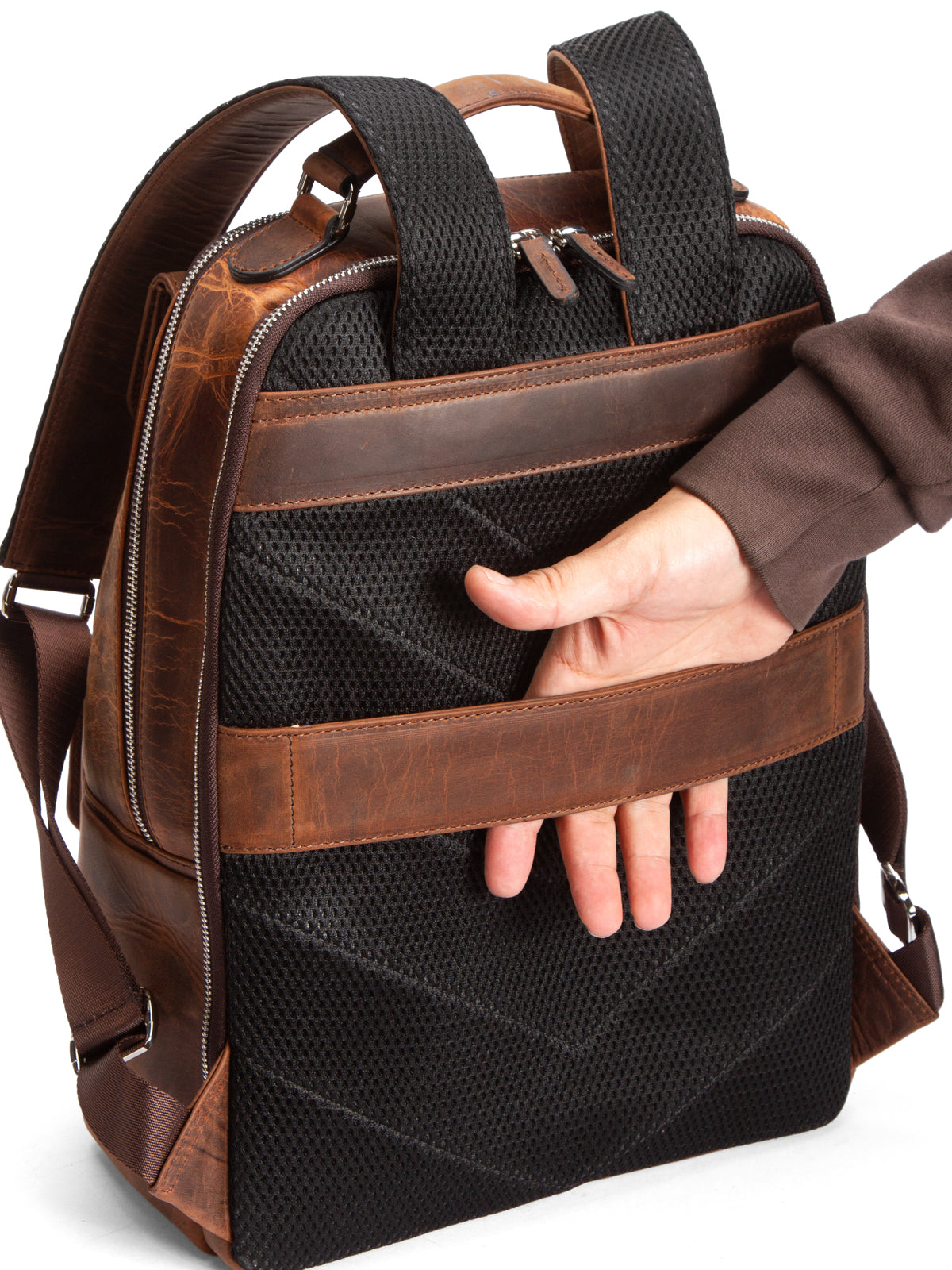 Milano 9522  Hakiki Deri Seyahat Sırt Çantası