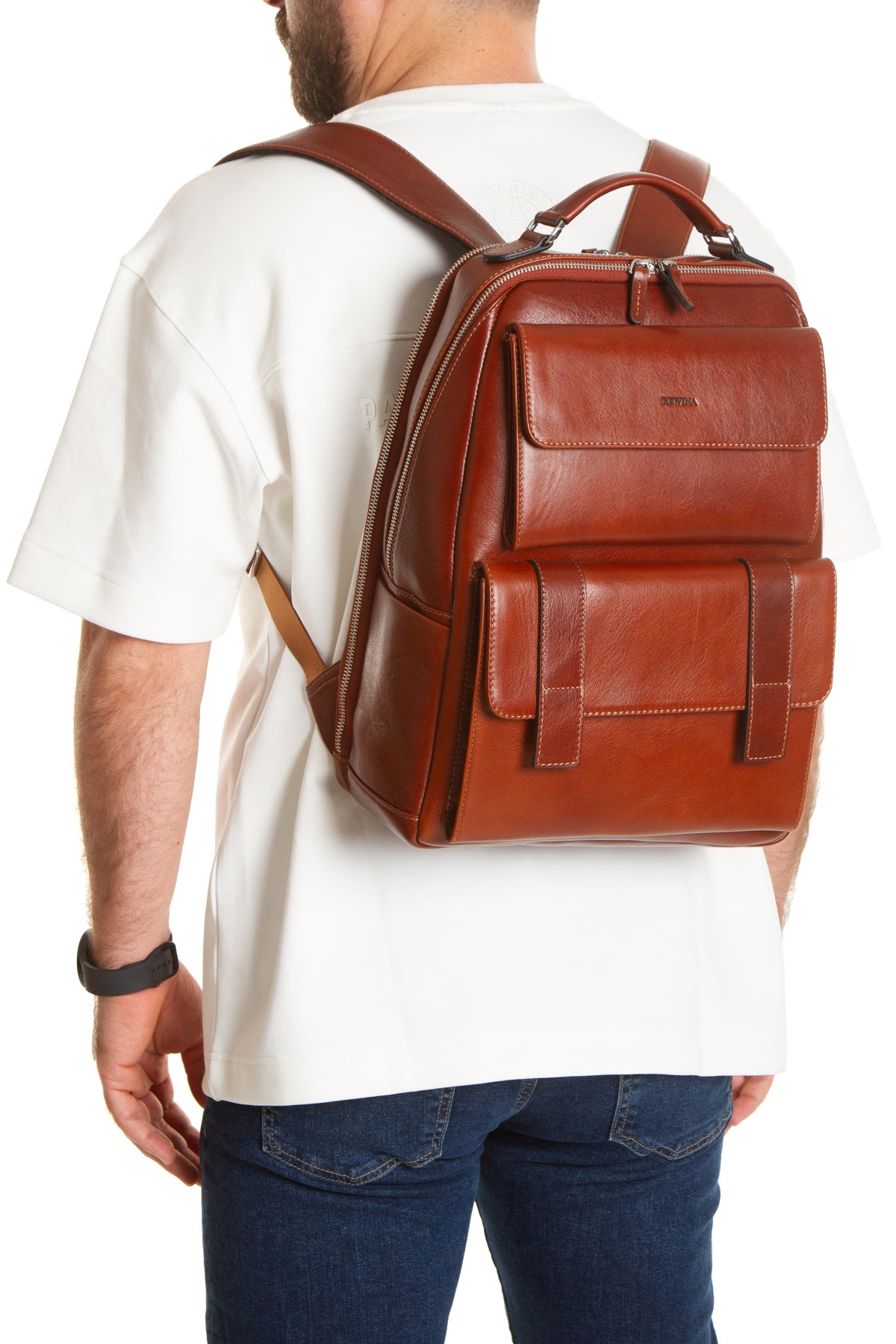 Milano 9522  Hakiki Deri Seyahat Sırt Çantası