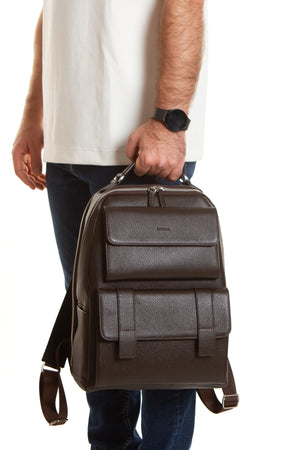 Milano 9522  Hakiki Deri Seyahat Sırt Çantası