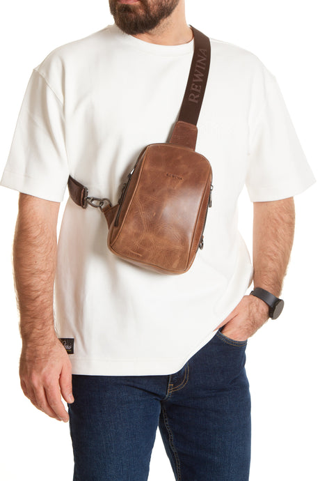 Mendes 9565 Hakiki Deri Telefon Bölmeli Çapraz Çanta