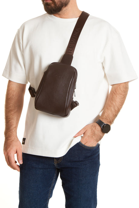 Mendes 9565 Hakiki Deri Telefon Bölmeli Çapraz Çanta