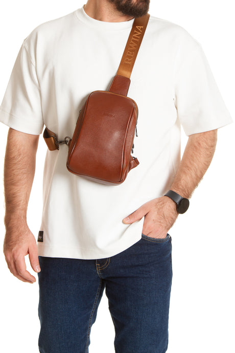 Mendes 9565 Hakiki Deri Telefon Bölmeli Çapraz Çanta