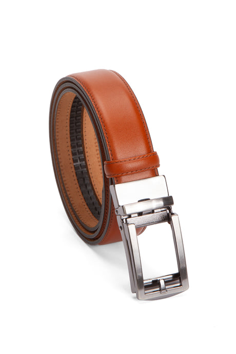 Premium Otomatik  Dikişli Hakiki Deri Kemer 3.5 Cm