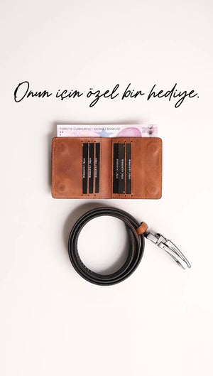 Babalar Günü Set Kutusu (Fargo Cüzdan + Otomatik Kemer)