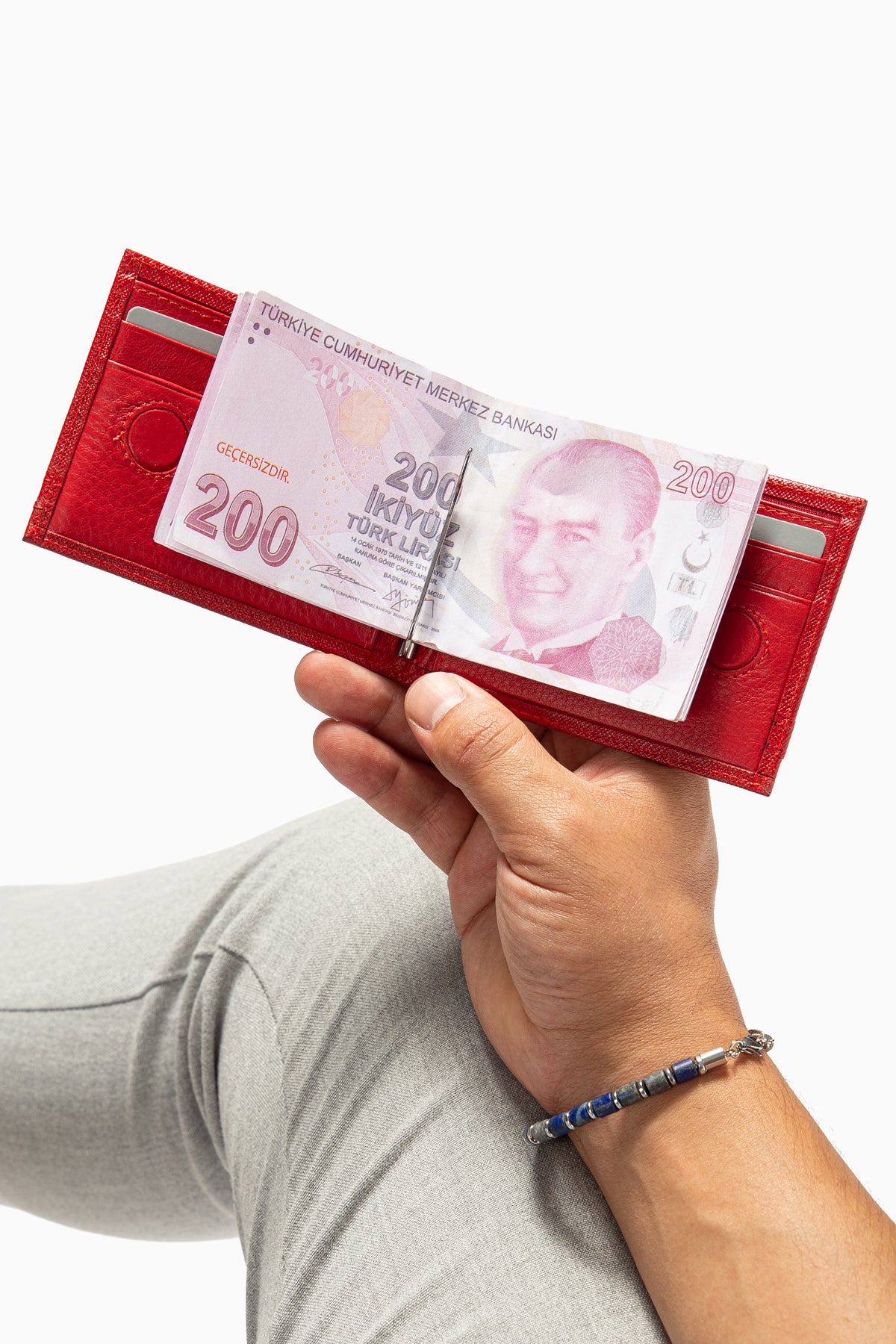 Norvik 9048 Hakiki Deri Para Klipsli Cüzdan