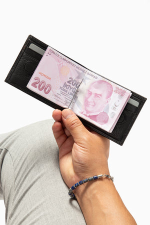 Norvik 9048 Hakiki Deri Para Klipsli Cüzdan