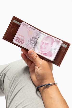Norvik 9048 Hakiki Deri Para Klipsli Cüzdan