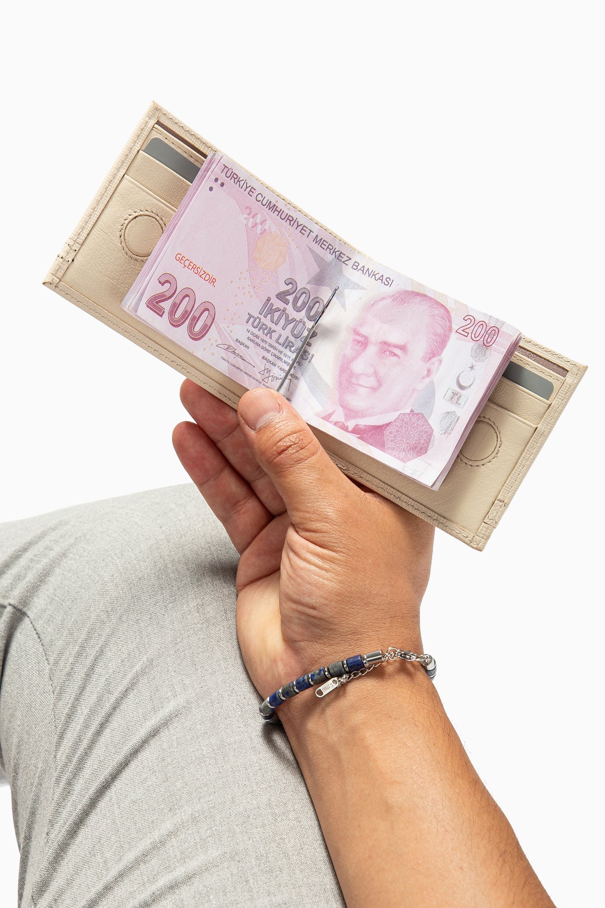 Norvik 9048 Hakiki Deri Para Klipsli Cüzdan