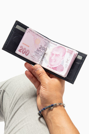 Norvik 9048 Hakiki Deri Para Klipsli Cüzdan