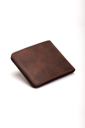 Mount Hakiki Deri Minimal  Cüzdan Para Koyma Bölmeli Kartlık ve Mıknatıs Kapama