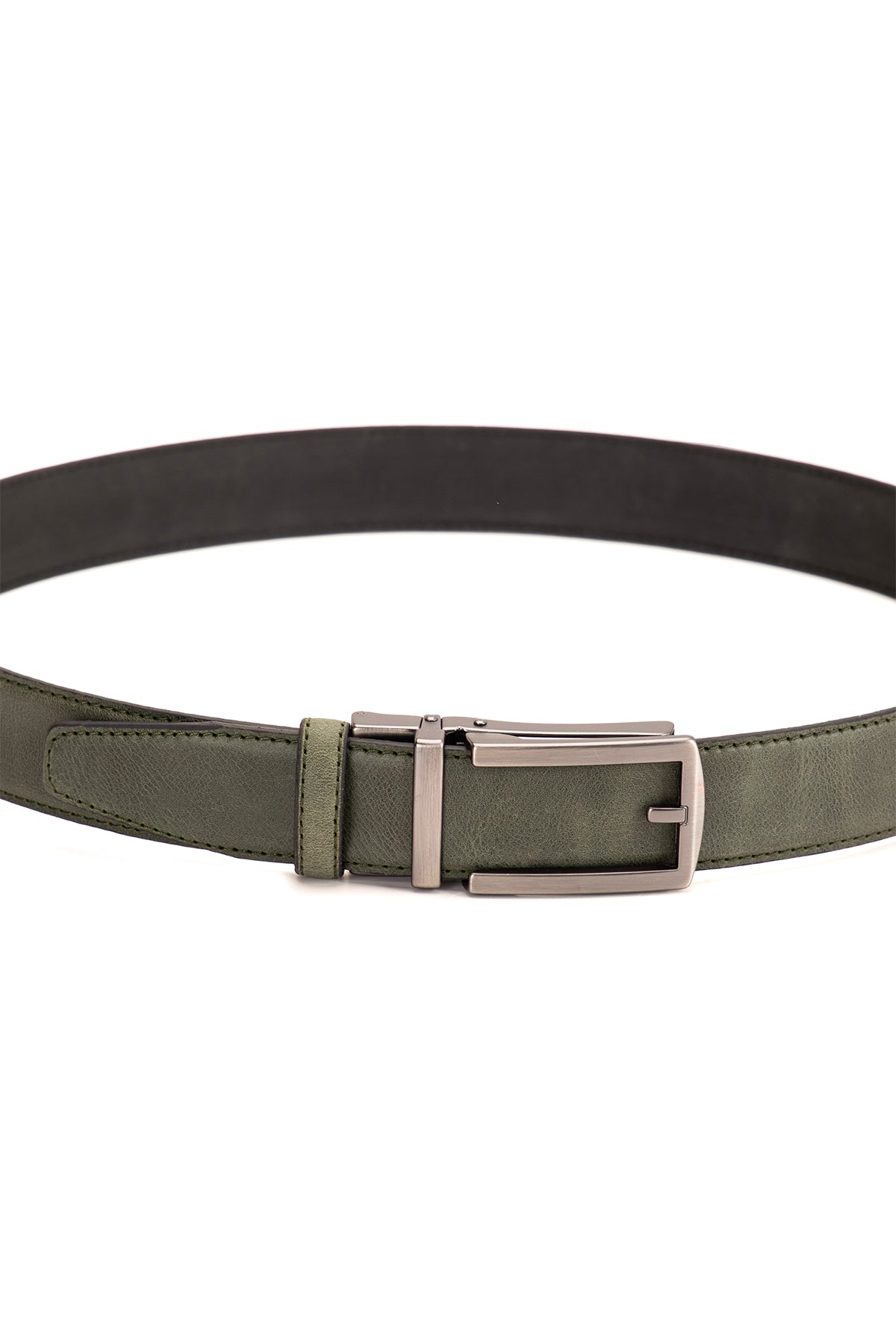 Premium Otomatik  Dikişli Hakiki Deri Kemer 3.5 Cm