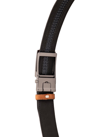 Premium Otomatik  Dikişli Hakiki Deri Kemer 3.5 Cm