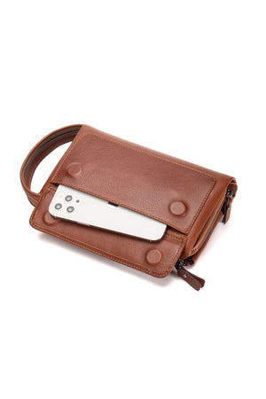 Jack 9546 Hakiki Deri Fermuarlı Portföy El Çantası