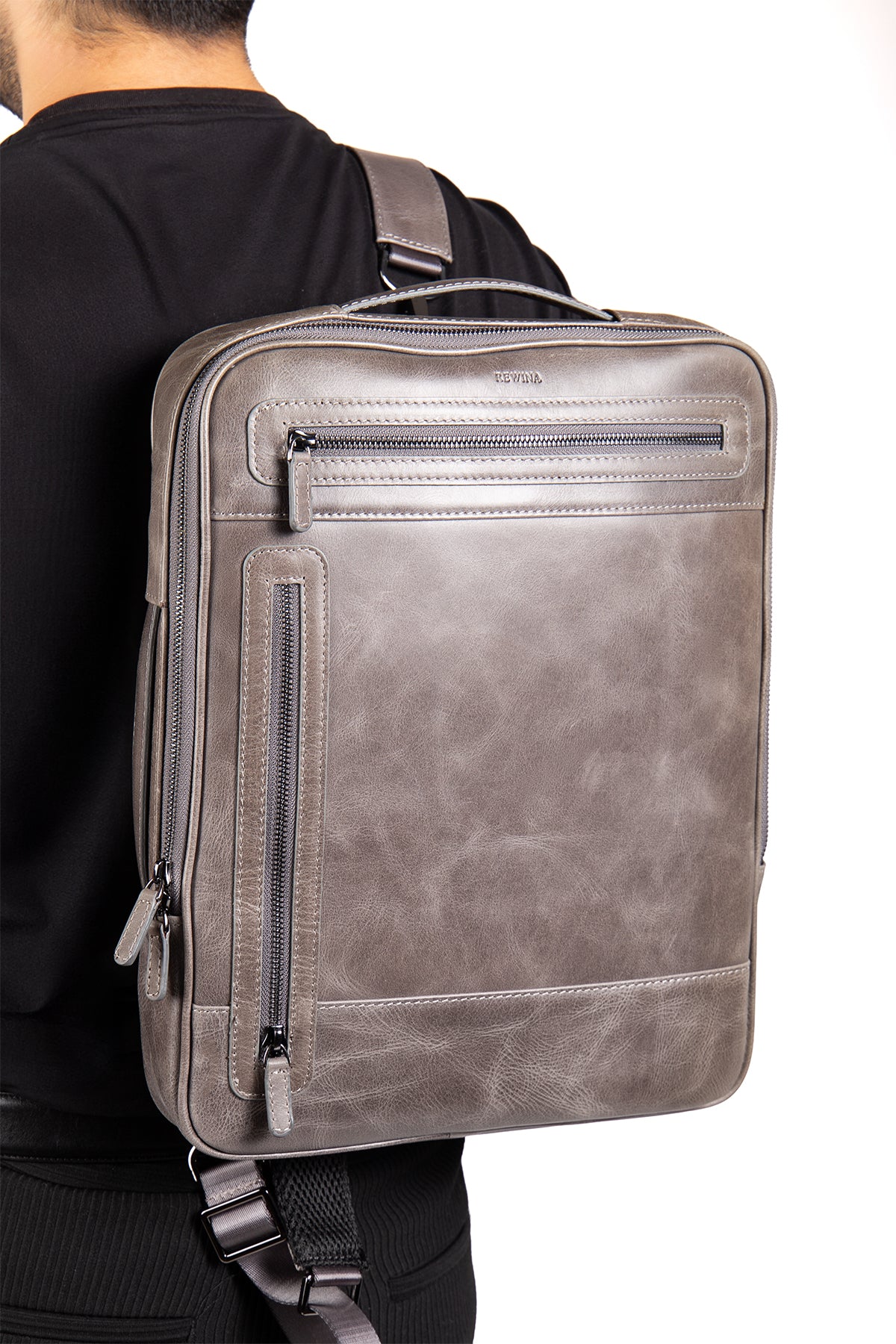 Rocky 9526 Hakiki Deri Laptop Bölmeli Evrak ve Sırt Çanta