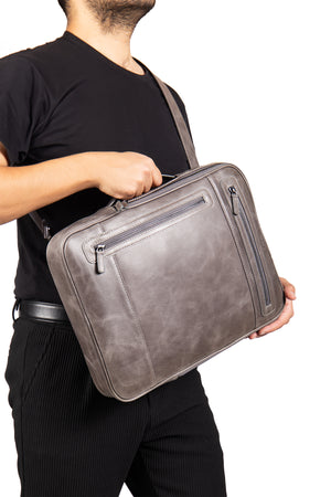 Rocky 9526 Hakiki Deri Laptop Bölmeli Evrak ve Sırt Çanta