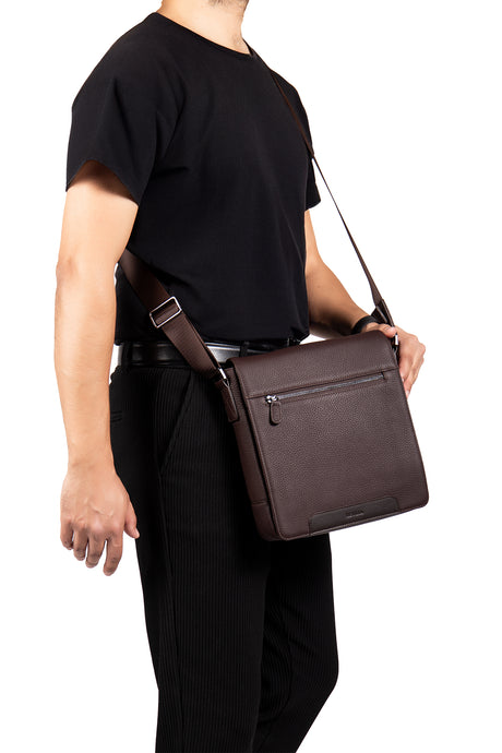 Mark 9513 Hakiki Deri Dik Postacı Çantası