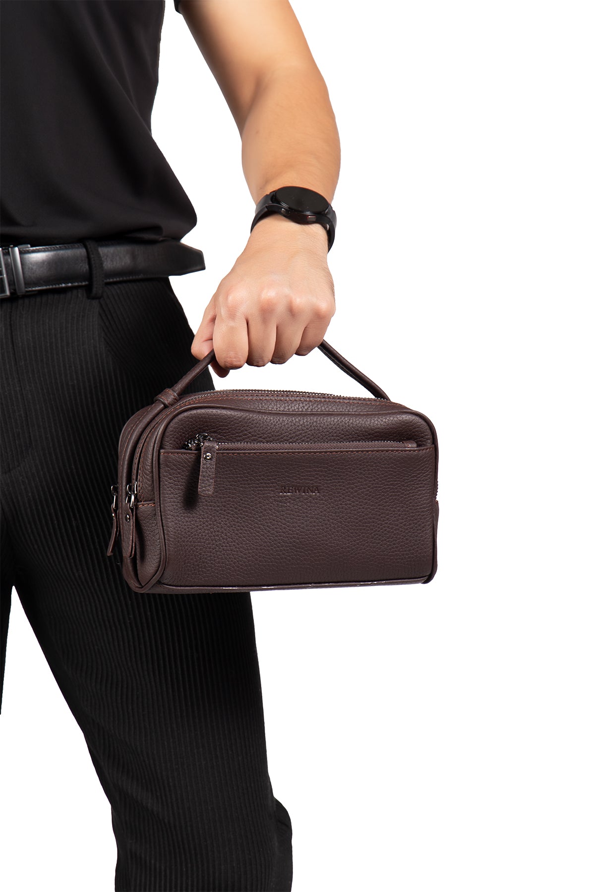 Acura 9558 Hakiki Deri Fermuarlı Portföy El Çantası