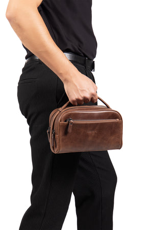 Acura 9558 Hakiki Deri Fermuarlı Portföy El Çantası