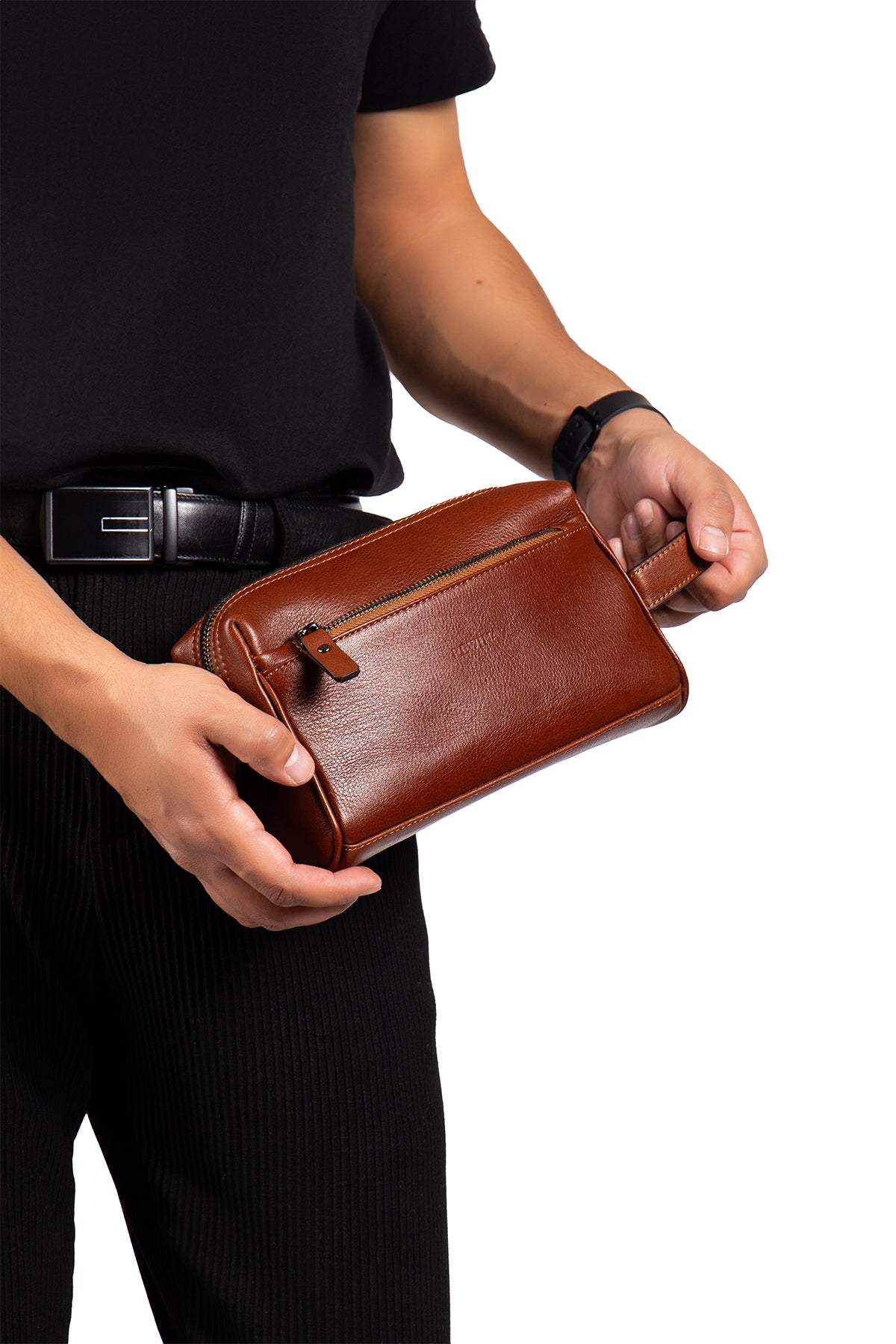 Brad 9570 Hakiki Deri Fermuarlı Portföy El Çantası