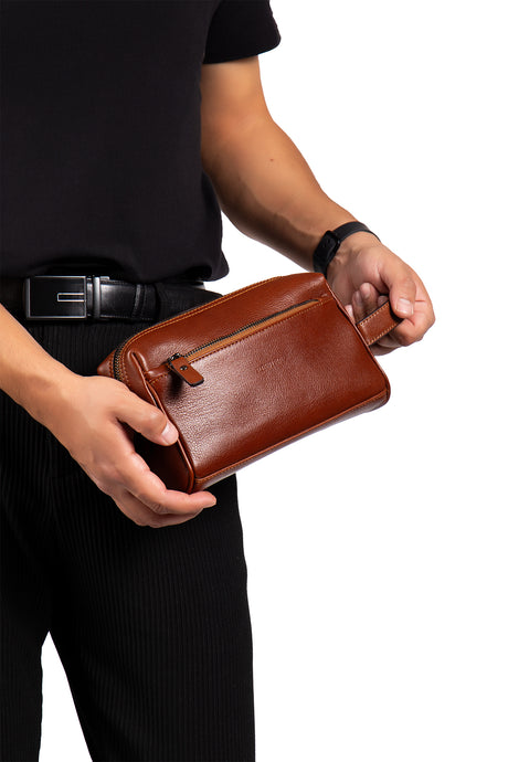 Brad 9570 Hakiki Deri Fermuarlı Portföy El Çantası