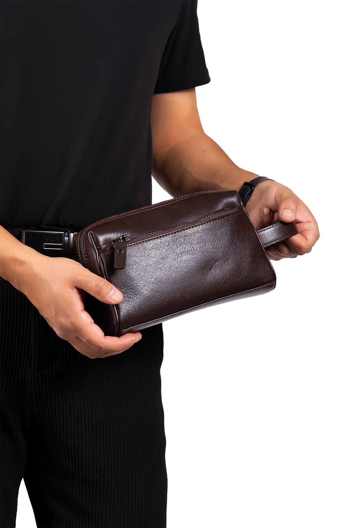 Brad 9570 Hakiki Deri Fermuarlı Portföy El Çantası