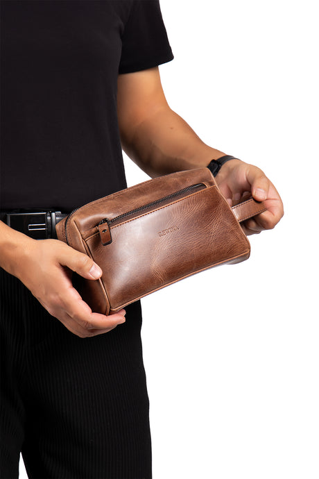 Brad 9570 Hakiki Deri Fermuarlı Portföy El Çantası