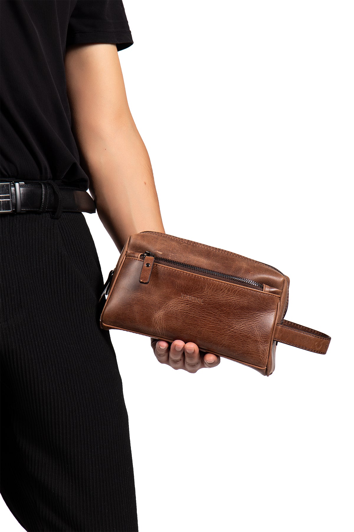 Brad 9570 Hakiki Deri Fermuarlı Portföy El Çantası