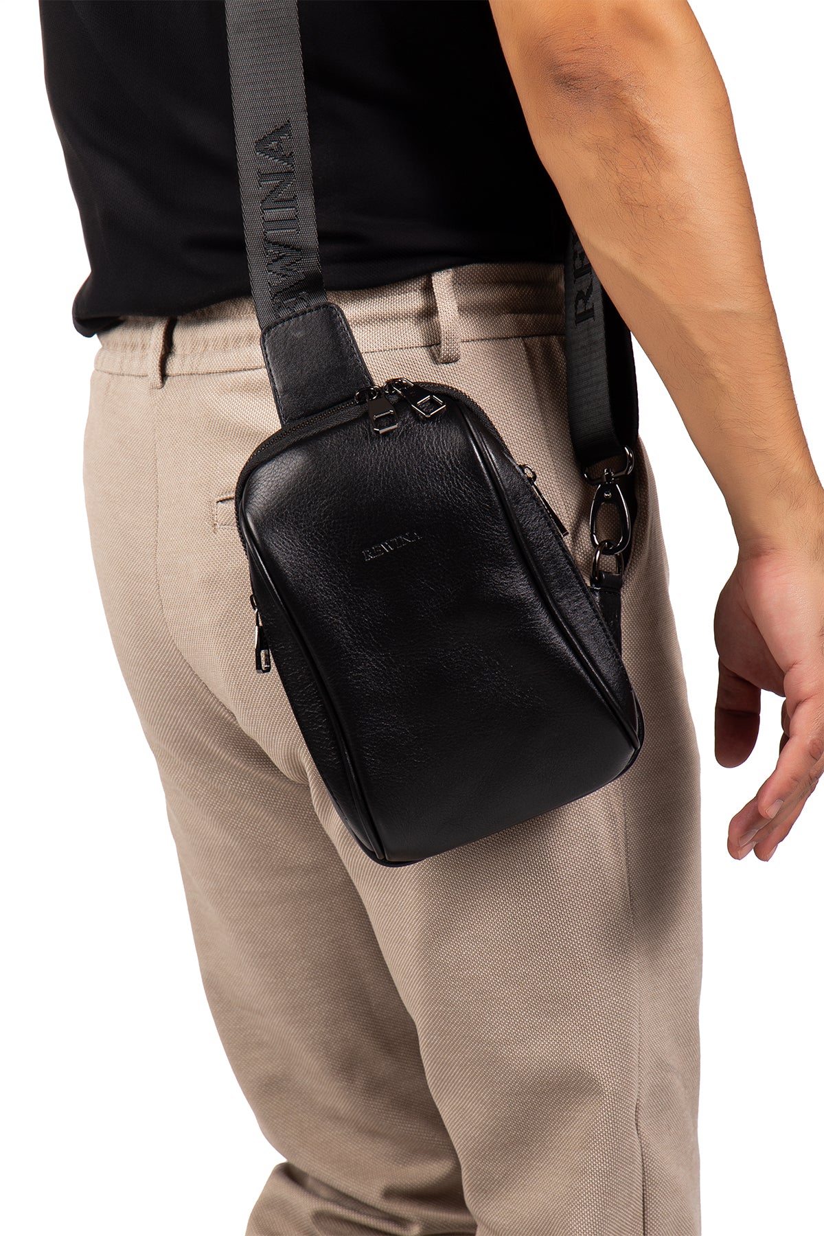 Mendes 9565 Hakiki Deri Telefon Bölmeli Çapraz Çanta