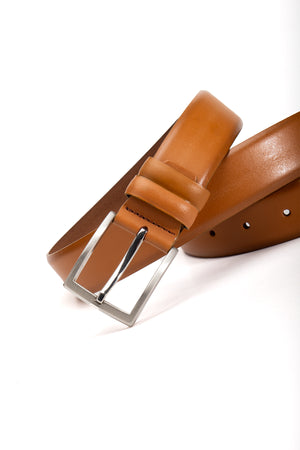 Alvarez Hakiki Deri Klasik  Kumaş Kemeri 3.5 Cm