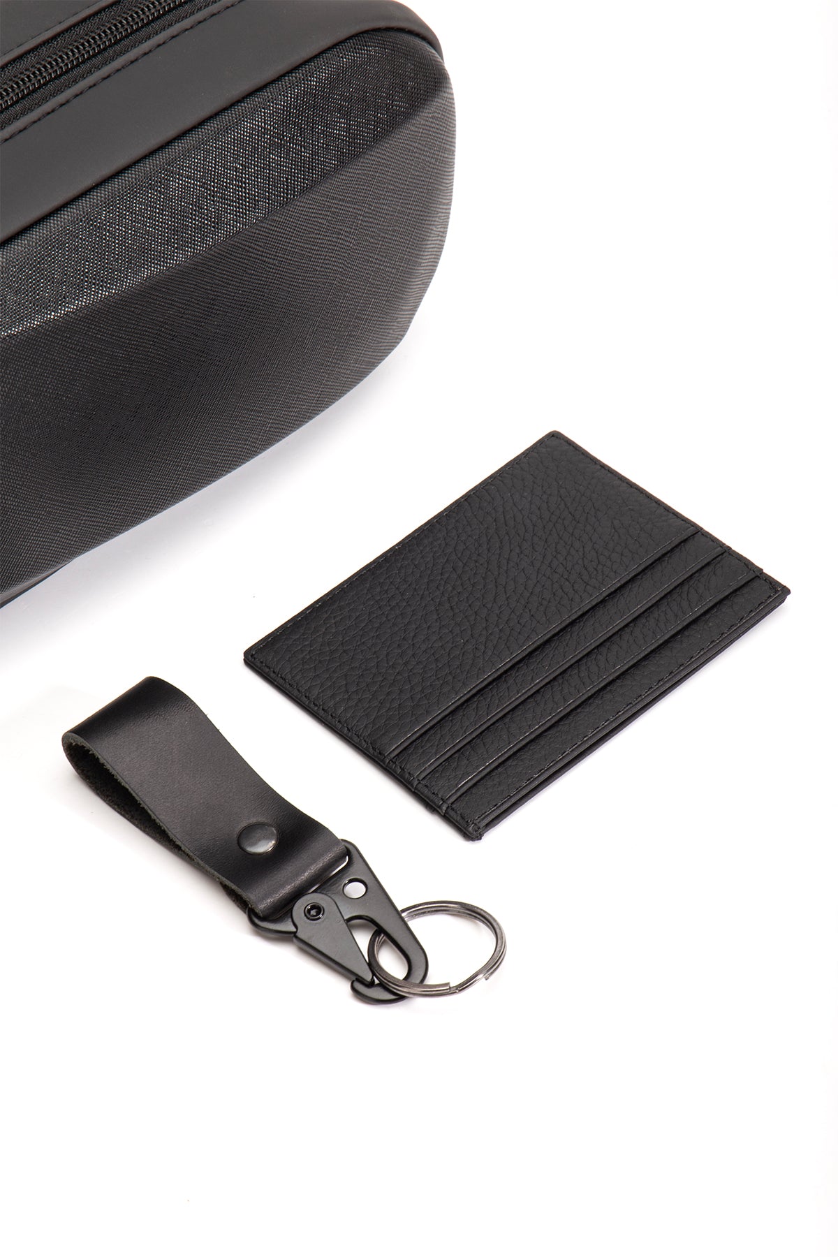 Branco Kabuk Detaylı El Çantası Üçlü Set+ Deri Kartlık+ Deri Anahtarlık
