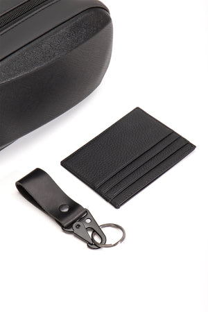 Branco Kabuk Detaylı El Çantası Üçlü Set+ Deri Kartlık+ Deri Anahtarlık