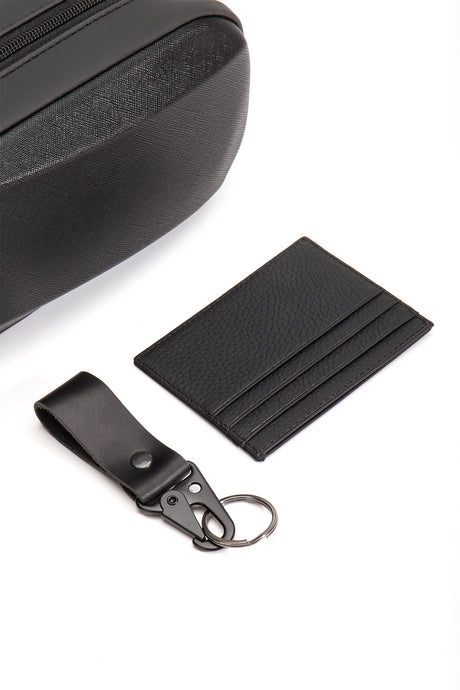 Branco Kabuk Detaylı El Çantası Üçlü Set+ Deri Kartlık+ Deri Anahtarlık