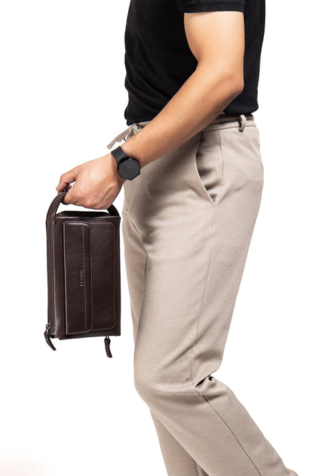 Jack 9546 Hakiki Deri Fermuarlı Portföy El Çantası