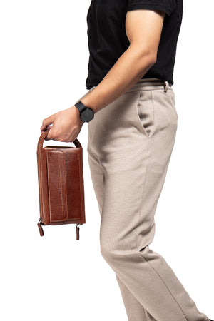 Jack 9546 Hakiki Deri Fermuarlı Portföy El Çantası