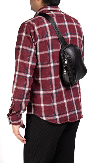 Mendes 9565 Hakiki Deri Telefon Bölmeli Çapraz Çanta