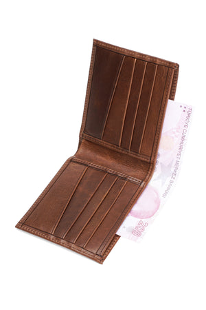 Vintage Hakiki Deri Cüzdan – Visca