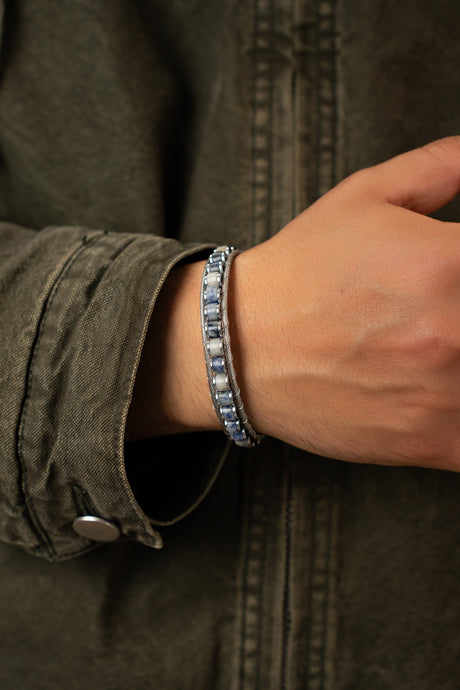 Lima Çelik Halat ve  Doğaltaşlı Bileklik