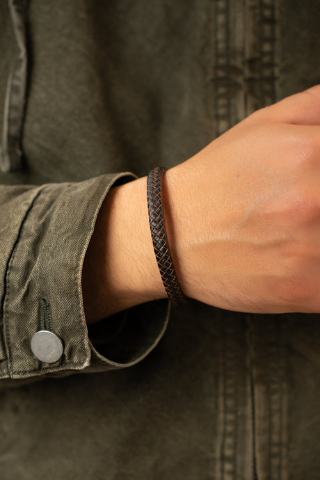 Tiran Deri Örgü Bileklik