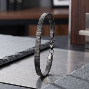 Niki Leather İtalyan Çelik Zincir Bileklik 3893CZB2D16
