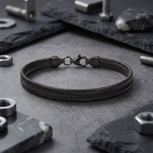 Niki Leather İtalyan Çelik Zincir Bileklik 3893CZB2D16