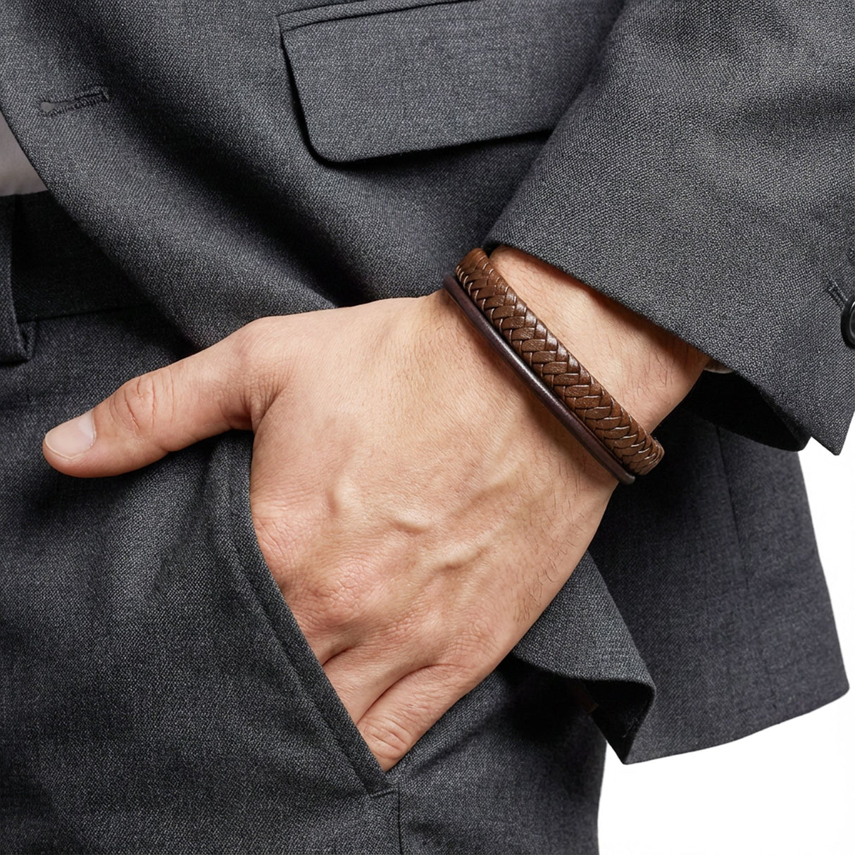 Niki Leather Kahverengi Çoklu Deri Bileklik 38933B5D3