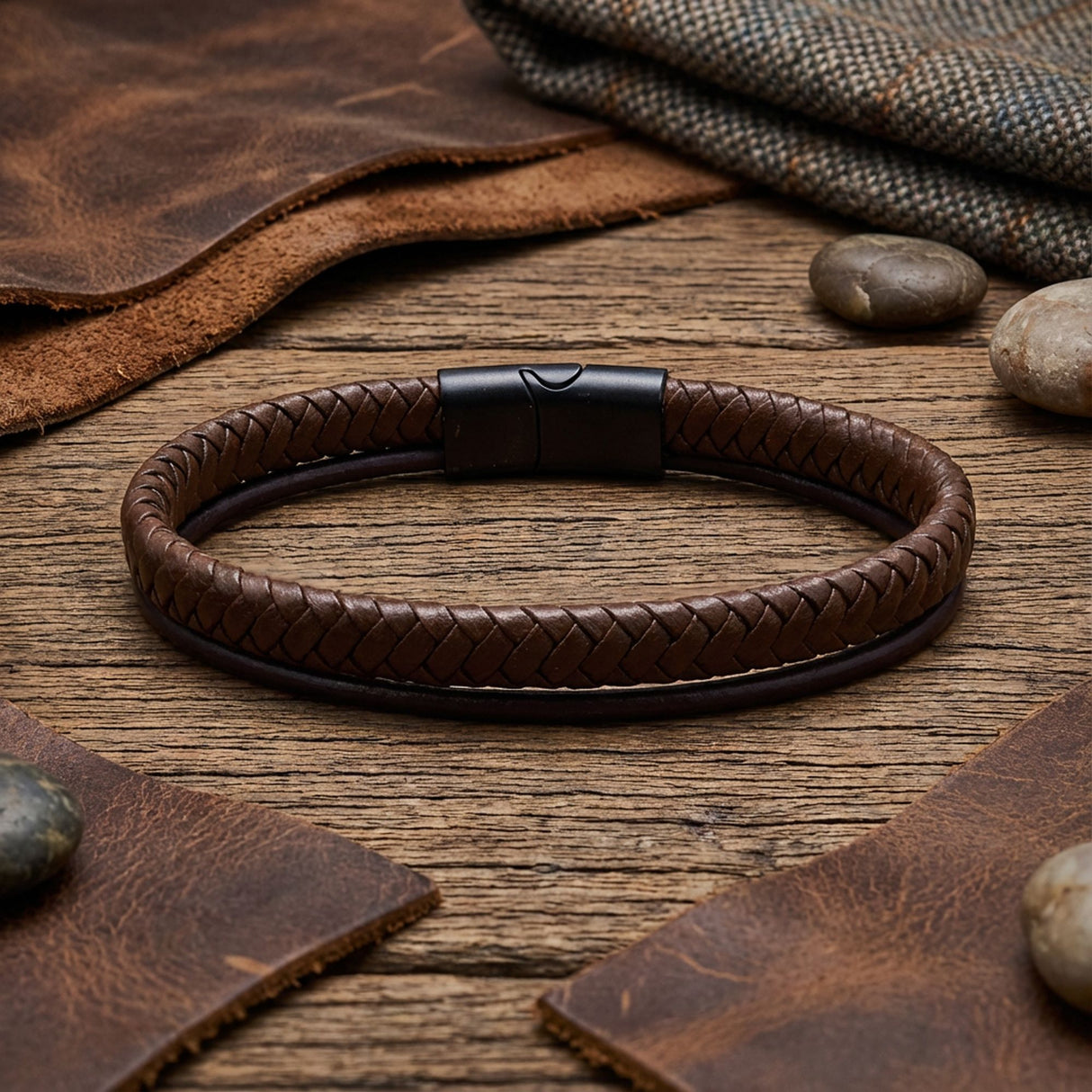Niki Leather Kahverengi Çoklu Deri Bileklik 38933B5D3