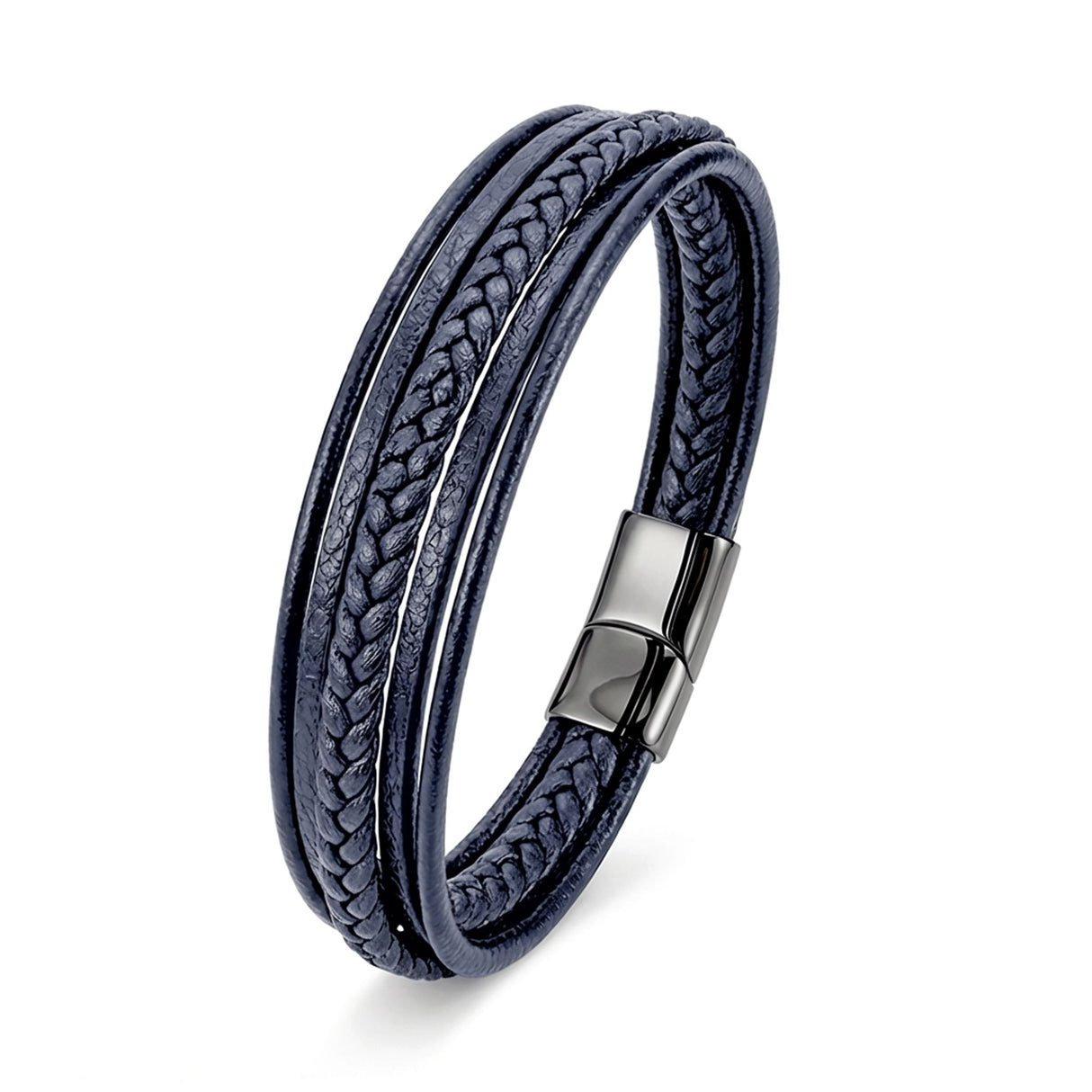 Niki Leather Mavi Çoklu Deri Bileklik 38933B1D2