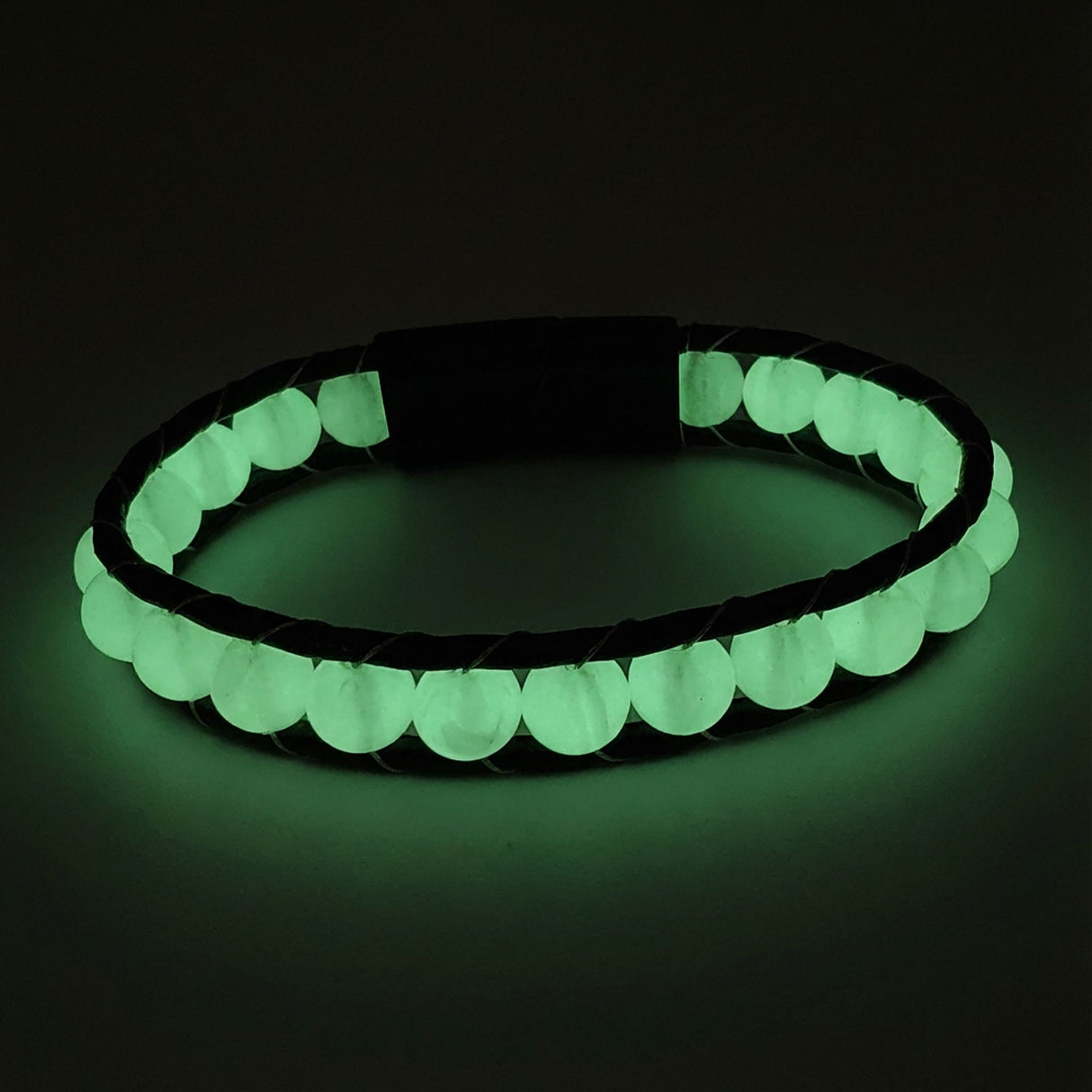 Niki Leather Neon Fosforlu Deri Çelik Bilelklik 40132B2D8M6